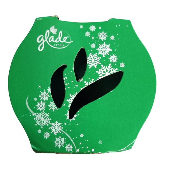 Glade 2 In 1 Candle Sparkling Spruce Apple Cinnamon Cheer 3.8 Oz Lot of 3 NEW - Picture 5 of 7